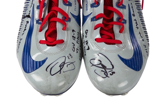 2014 Odell Beckham Jr Game Used & Signed Cleats From Game Versus Tennessee Titans on December 7, 2014 (Mears and Player LOA)